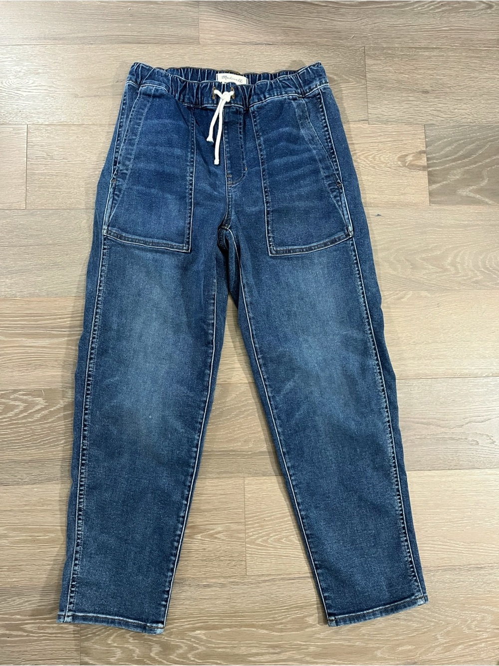 Madewell Pull-On Relaxed Jeans in Medium Wash Size XXS - Picture 2 of 9